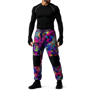 Men's Custom Paintball Pants With Colorful Abstract Print And <b>Padded</b> Protection For Outdoor <b>Games</b> Professional Paintball Gear - Product Image 5