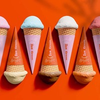 Personnalisable Moyen Grand Taille Dessert Papier À Rouler Cône Jetable Kraft Crème Glacée Gaufre Cône Veste Crêpe Cône Emballage Chaud