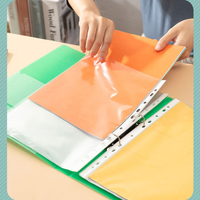 Classeur A4 à 2 anneaux, couverture transparente épaisse en PP durable, avec logo personnalisé, organiseur de documents, classeur pour photos et papiers