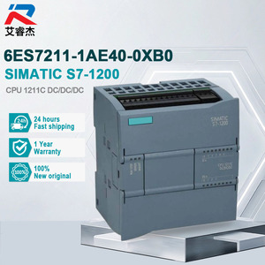Module CPU compact SIMATIC S7-1200 6ES7211-1AE40-0XB0 SI-EMENS d'origine, nouveau, 1211C DC/DC/DC, contrôleur logique programmable PLC - Product Image 1