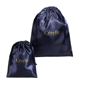 Bolsa de Satén con Cordón para Guardar Ropa Interior y Calcetines, con Logotipo Personalizado, Bolsa de Satén de Lujo para Zapatos - Product Image 2