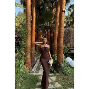 Robe de soirée longue vintage avec détails en perles de café, robe de bal longue jusqu'au sol, col cœur, perles, XL, polyester, organza, naturel - Product Image 6