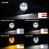 RCJ 7 pouces Super Bright LED lampe de travail DRL pour 12V 24V 4x4 camion nouveau projecteur tout-terrain pour voitures RCJ lumière de conduite pour voitures RC