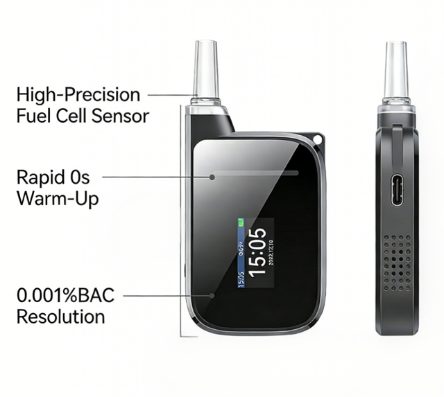 H3 Special Design Alcohol Detector 29g Ultra-Light Ultra-Compact
