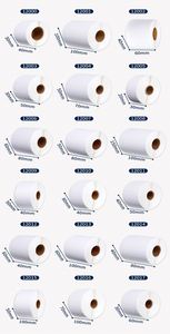 Etiquetas de papel autoadhesivas en rollo rectangular, imprimibles, para uso comercial, con núcleo de 3 pulgadas de diámetro. - Product Image 4