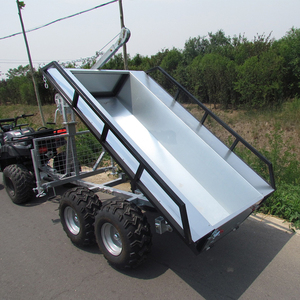 Haute capacité extérieur jardin <span class=keywords><strong>ATV</strong></span> benne remorque chariot ferme <span class=keywords><strong>ATV</strong></span> remorque Kits forêt remorque pour motos et VTT - Product Image 2