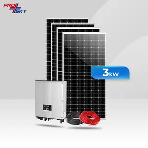 มินิ1kW 3kW 10kW 30kW อินเวอร์เตอร์นอกตารางที่สมบูรณ์ลมพลังงานแสงอาทิตย์ไฮบริดระบบการจัดเก็บพลังงานสำหรับบ้าน