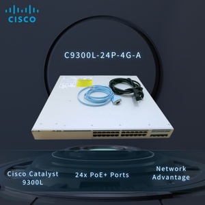 Cissos 9300L-24P-4G-A ตัวเร่งปฏิกิริยาใหม่ล่าสุดสวิตช์ POE 24พอร์ต4 gigabi SFP uplinks ใหม่ซีลฟังก์ชั่น SNMP 9300L-24P-4G-A - Product Image 2