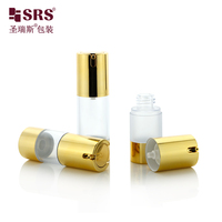 Botol Pompa Tanpa Udara Rose Gold SRS Luxury Cosmetics 15ml 30ml 40ml 80ml 100ml 50ml