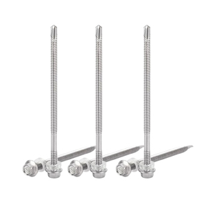Bibo Yaente Factory Hex Flange Face External Hex Head Self-drilling Tapping Screws - Drill Tail <b>Fasteners</b> for Color Steel Tile - Product Image 1
