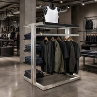 Présentoir de vêtements suspendus pour magasin, support de présentation de vêtements, portant à vêtements, présentoir de vêtements écologique pour magasin de vêtements