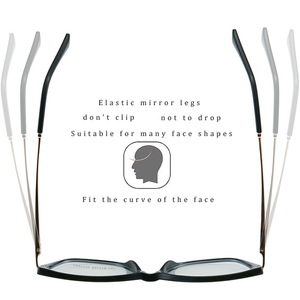 Gafas TR87110 con Protección Anti Luz Azul, Montura Metálica TR90 Ultraligera, Montura Completa para Mujer - Product Image 5