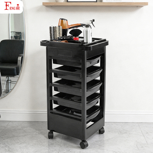 Xe đẩy chuyên dụng cho tiệm cắt tóc Custom <span class=keywords><strong>Barber</strong></span> Exclusive Trolley W-x044 PP bóng, 5 ngăn kéo, dễ vệ sinh - Product Image 5