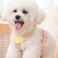 Arnés para perros OEM Aosheng de los fabricantes, conjunto de chaleco y correa suave ajustable de terciopelo para perros, arnés para perros con logotipo estampado personalizado de lujo