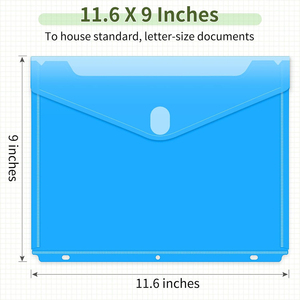 Oem ODM hỗ trợ tùy chỉnh nút túi tập tin tổ chức PP khóa đóng cửa túi giấy tài liệu Phong Bì Túi phẳng tập tin thư mục - Product Image 2