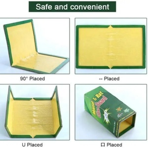 Pièges à souris collants en gros, plaques de colle extra fortes pour rats et souris, lutte antiparasitaire sûre en intérieur - Product Image 4