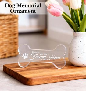 Custom Crystal Bone Shape <strong>Pet</strong> Memorial Ornament Elegant Dog Sympathy <strong>Gift</strong> <strong>Loss</strong> of Dog Remembrance Keepsake Decorative Jewelry - Product Image 3