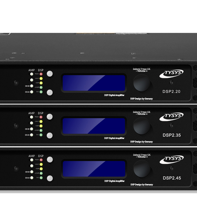 Stereo Amplifiers 2 Channel 3500 Watts 1U Class D DSP Professional Audio Sound Power Amplifier