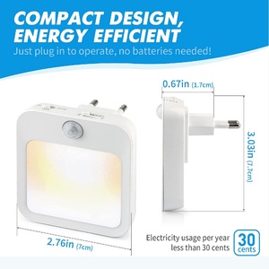 Modern EU US UK AU <b>LED</b> Plug Ultra Bright <b>LED</b> Motion <b>Sensor</b> Stair Night <b>Light</b> for Safety - Product Image 4