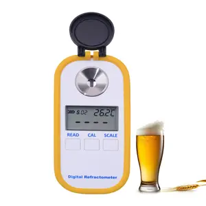YIERYI Alta qualidade 0-50% Índice De Refração Refratômetro cerveja cerveja refratômetro digital Portátil handheld