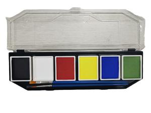 6 couleurs Fans Non-toxique Bodypainting Maquillage Cosplay Face Paint Palette Kit Neon Colors Cosmetics Water-Soluble Party Drawing - Product Image 1