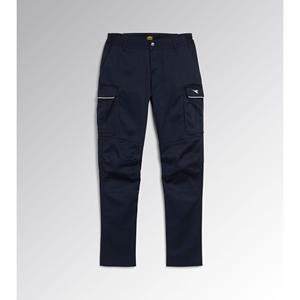 Pantalon cargo Diadora Athena bleu classique 38 en tissu Oxford sergé triple couture - Product Image 1