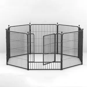 Ограждение для домашних животных, металлическая проволочная ограда высокого качества для щенков, 6 футов