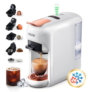 Machine à café CAFELFFE 5-en-1 électrique en plastique, 20 bars, pour expresso, prépare des boissons chaudes/froides, 7 niveaux de réglage de l'eau, multi-capsules - Product Image 3