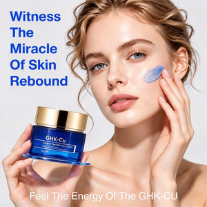 Crème pour le visage au tripeptide de cuivre 1 GHK Cu, hyaluronate de sodium, hydratation intense, réduit les ridules, répare la barrière cutanée - Product Image 6