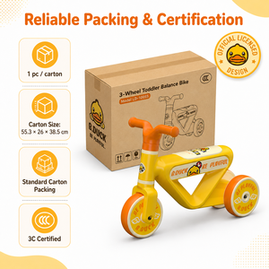 Bicicleta de Equilibrio para Bebés Luddy, Juguete Autorizado B.Duck, Andador de 4 Ruedas para Niños Pequeños, Cuerpo de HDPE, Ruedas de PVC, Triciclo para Niños de 1 a 3 Años - Product Image 6