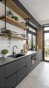 Prima dayanıklı ç<span class=keywords><strong>a</strong></span>ğdaş ayrılmaz siyah modüler mini mutfak Modern komple Set dolap tam kabine modeli mutfak malzemeleri - Product Image 5