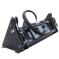 Mini 4 in 1 skid steer loader kombinasi bucket untuk operasi skala kecil dijual