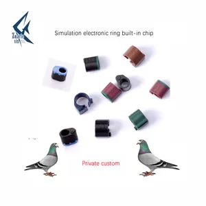 Anneaux de puce de Pigeon avec anneaux de puce de Pigeon en différentes couleurs, fournitures personnalisées pour animaux de compagnie