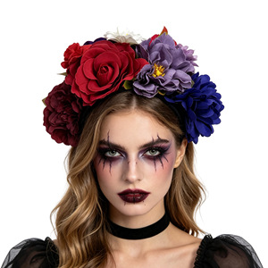 Diadema Floral para Mujer, Hecha a Mano, con Flores, Accesorio para el Cabello - Product Image 5