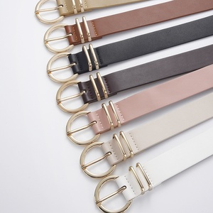 Ceinture Décontractée Décorative en Cuir PU et Alliage pour Femme, Haut de Gamme, Polyvalente, Tendance, avec Boucle Ardillon Simple pour Pantalon Stock Jessi - Product Image 3