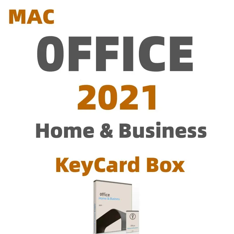 0 Fffice 2021 для дома и бизнеса для Mac Bind Card Box 100% онлайн активации офисного 2021 HB для MAC KeyCard Box Быстрая доставка