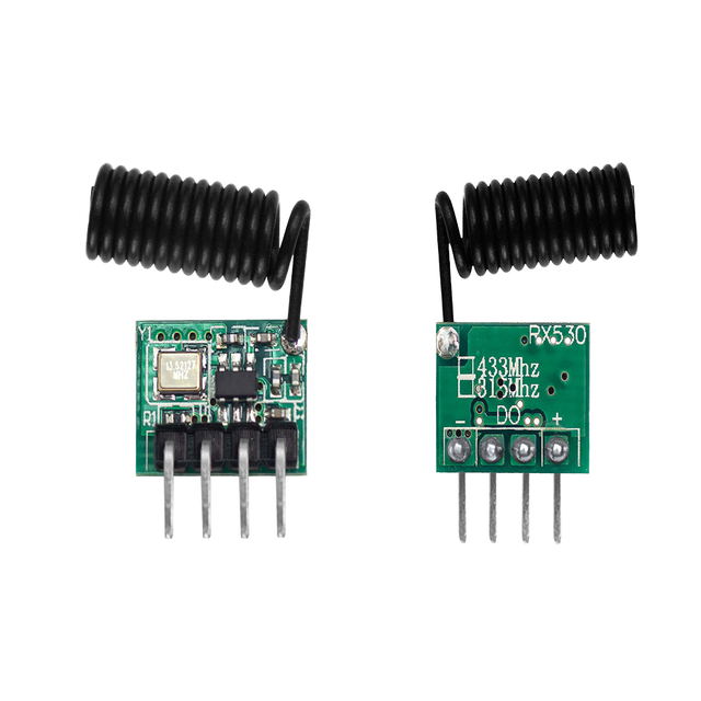 Low Power Consumption 433MHz Wireless RF Remote Control Receiver Module Long Distance Electronic Components