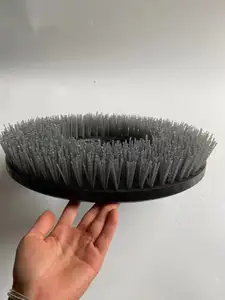 Brosse à disque pour épurateur de sol Brosse de nettoyage à fil abrasif solide pour le sol, le polissage, le meulage, l'élimination des taches lourdes