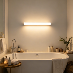 ไฟติดผนัง LED สแตนเลสสตีลทันสมัยสำหรับห้องน้ำ กระจกแต่งหน้า แสงวอร์มไวท์ 2700K ติดผนัง รับประกัน 3 ปี CRI 80 - Product Image 3