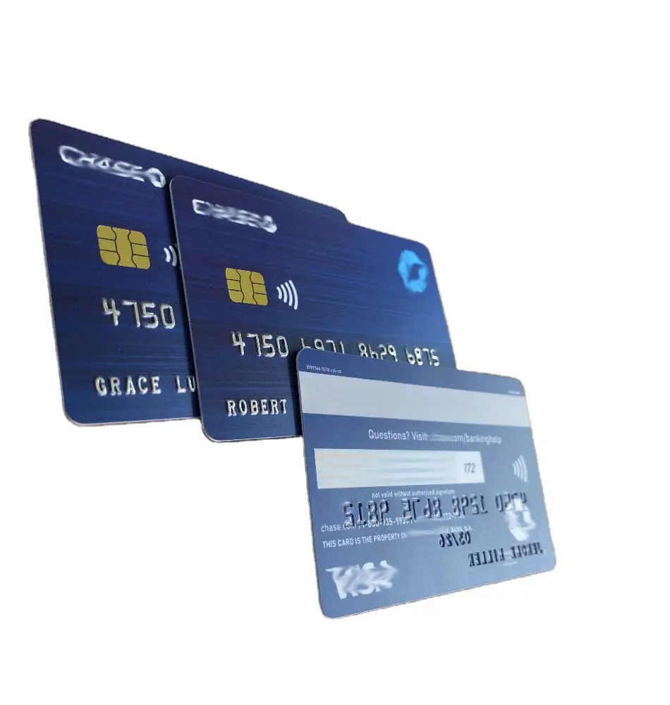 Plastic Raised Name Code Embossing PVC Card Custom Printing Giftcard Fake Bank Card