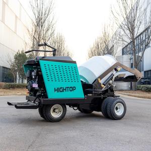 HIGHTOP Mini-Dumper Betonmischer-LKW mit 500L Zementmischbehälter Selbstladende Räder HT1300 - Product Image 1