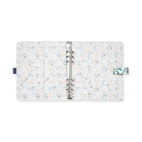 Carnet de notes en cuir avec spirale et reliure à feuilles mobiles, format A5/A6, 96 feuilles, format poche, pour planificateur personnel et budget