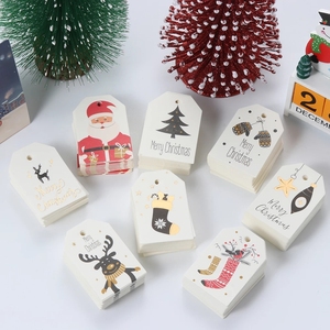 Etiquetas Navideñas al por Mayor, Etiquetas para Envolver Regalos, Etiquetas Colgantes <span class=keywords><strong>de</strong></span> Papel, Tarjetas <span class=keywords><strong>de</strong></span> Papel <span class=keywords><strong>de</strong></span> Papá Noel, Manualidades Navideñas, Artículos para Fiestas - Product Image 2