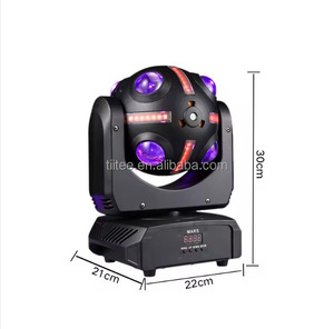 Tiitee 120W RGBW chùm di chuyển đầu dẫn ánh sáng nhấp nháy với DMX512 kiểm soát ip33 cao CRI 95 cho bên đám cưới buổi hòa nhạc & khách sạn sử dụng - Product Image 3