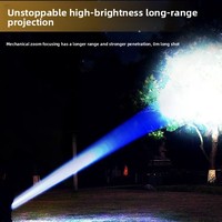 Lampe de poche de camping ultra-lumineuse en alliage d'aluminium, étanche, multifonctionnelle, à zoom, longue portée, en promotion