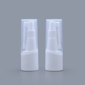 Toptan beyaz 30ml 50ml plastik oral boğaz burun sprey şişesi uzun meme