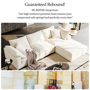 Ghế sofa giường đa năng bằng vải mút cao cấp 45D, đóng gói chân không, nén nhỏ gọn, phù hợp với không gian nhỏ, biệt thự - Xuất xưởng trực tiếp - Product Image 2