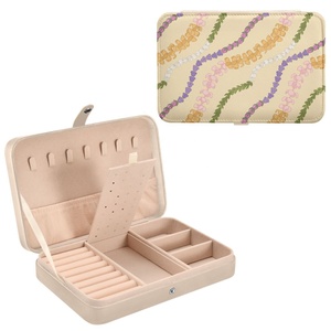 Hawaii Puakenikeni Lei Small Jewelry Box Necklace Ring Storage Organizer Mini Jewelry <b>Case</b> Travel Jewelry Organizer for Girls - Product Image 1