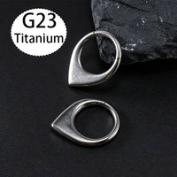 Anneau segmenté articulé en titane G23 ASTM-F136 8/10mm 16g pour piercing corporel, anneau de nez, piercing Rook Conch, clou de piercing, boucles d'oreilles créoles en zircon