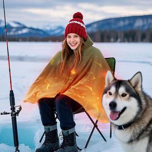 ผ้าห่มไฟฟ้าอุ่นแบบกำหนดเองได้ของ Anjuny ผ้าห่มไฟฟ้าอัจฉริยะสำห<span class=keywords><strong>รับ</strong></span>ฤดูหนาว ซักได้ พับเก็บได้ ผ้าห่มไฟฟ้าแบบเย็บติดกัน สไตล์ยุโรป - Product Image 2